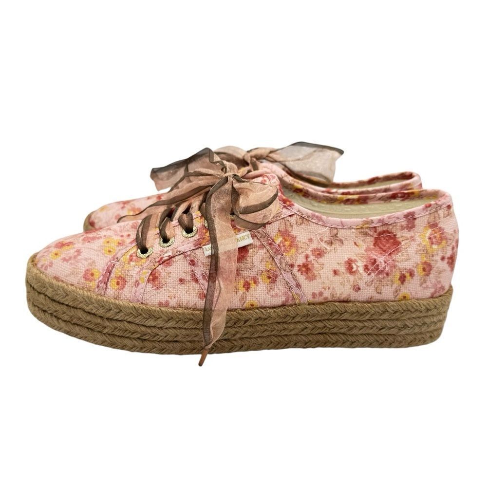 LoveShackFancy x Superga 2730 Floral Espadrille Sneaker Size 9.5 - Picture 5 of 13